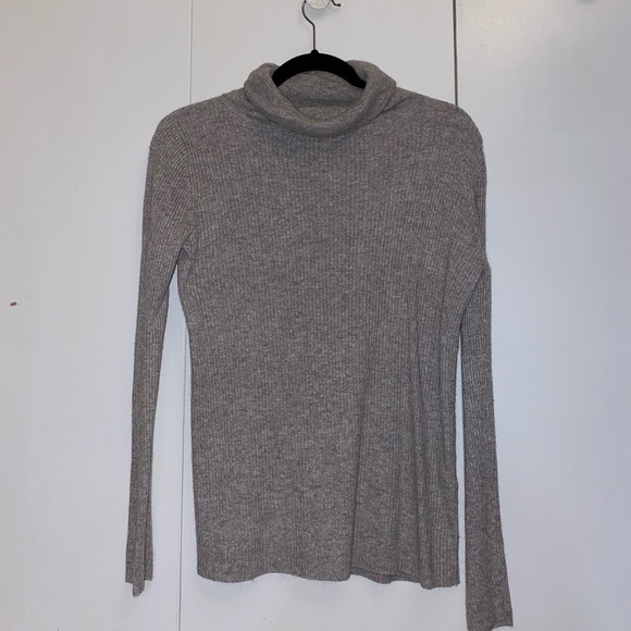 OAK + FORT Grey Turtleneck Sweater - Picture 1 of 2